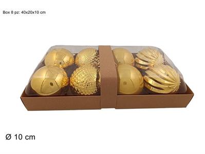 PALLE 10cm 8pz ORO