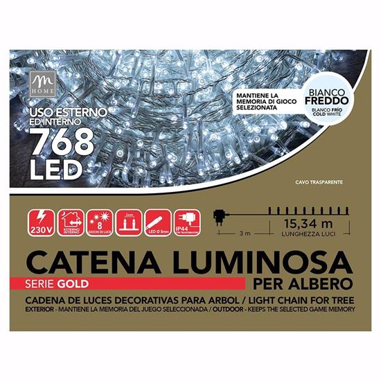 MINILED ESTERNO 768 BIANCO FREDDO CAVO TRASPARENTE SERIE GOLD