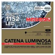 MINILED ESTERNO 1152 BIANCO FREDDO CAVO TRASPARENTE SERIE GOLD