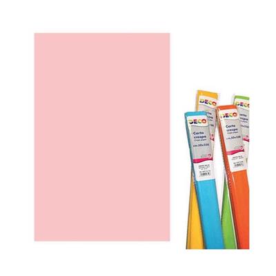 CARTA CRESPA 40gr ROSA BABY 50x250