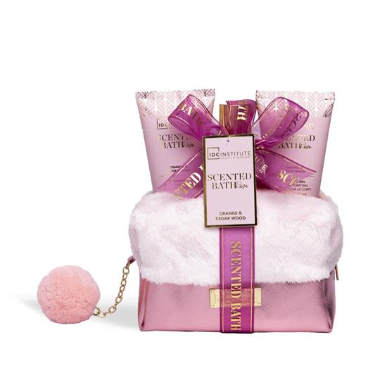 POCHETTE BATH ROSE BAG 3pz