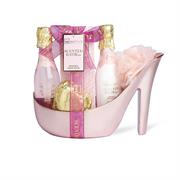 SET SCENTED BATH SHOE 5pz ROSE