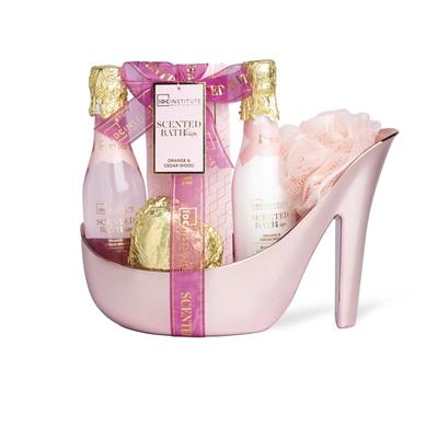 SET SCENTED BATH SHOE 5pz ROSE