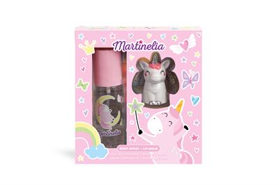 SET BODY SPRAY & LIP BALM MARTINELIA ass