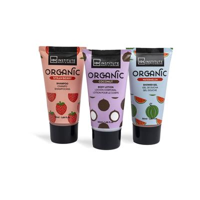 SET SCENTED ORGANIC 3pz TRAVEL BAG