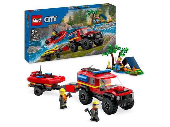 LEGO CITY FUORISTRADA ANTINCENDIO E GOMMONE