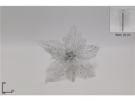 FIORE RETINATO SILVER 25cm