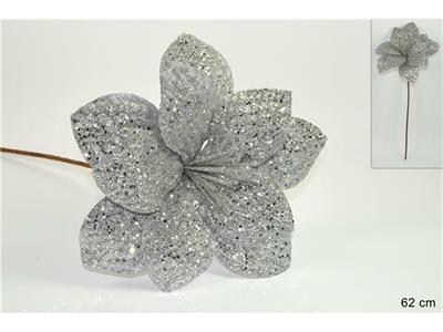 POINSETTIA GLITTER SILVER