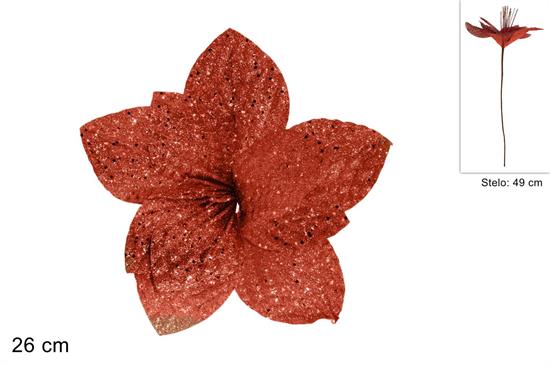 POINSETTIA GLITTER ROSSO