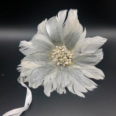 FIORE PIUMA BIANCA 26CM