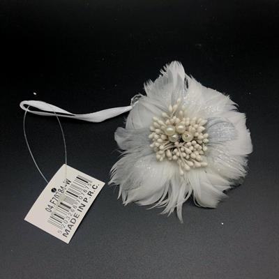 FIORE PIUMA BIANCA 12CM