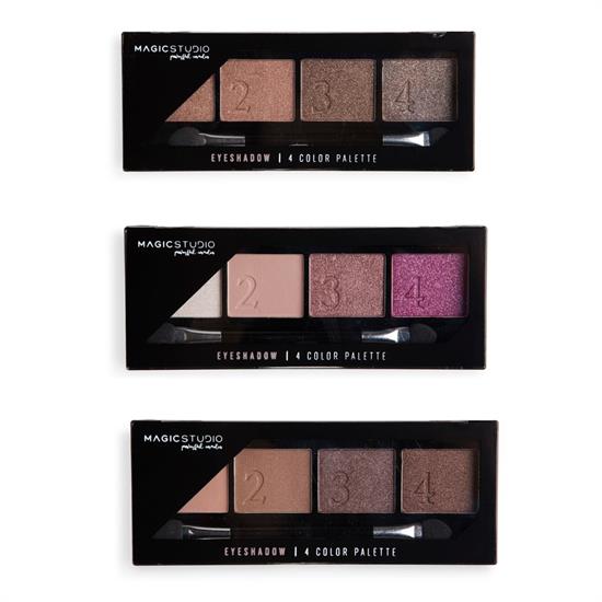 PALETTE MAGIC STUDIO EYESHADOW ASS. 4 COLORI