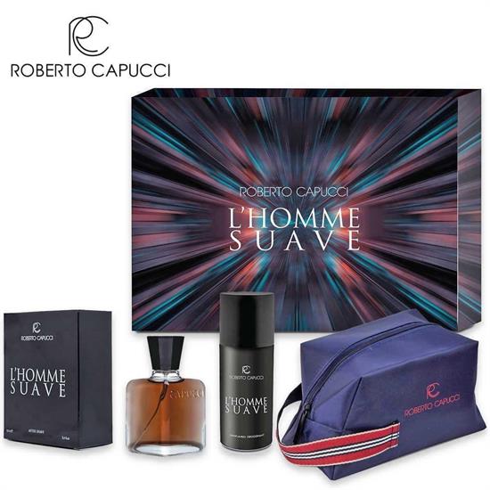 CONF. CAPUCCI L'HOMME SUAVE AFTER SHAVE +DEO +BEAUTY