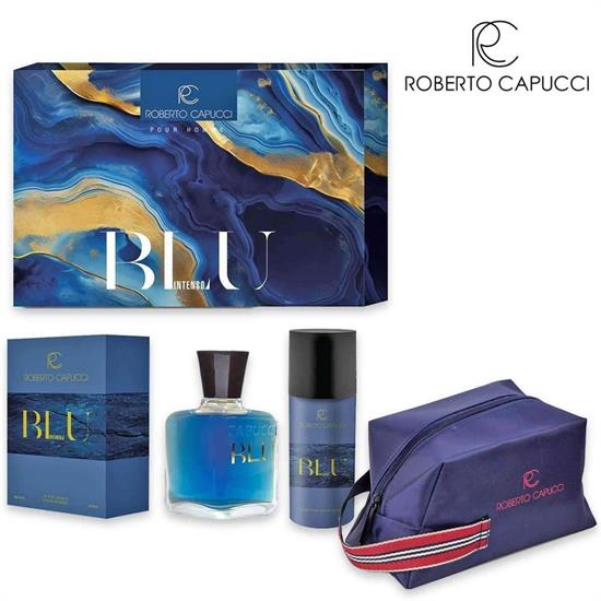 CONF. CAPUCCI BLU INTENSO AFTER SHAVE +DEO +BEAUTY