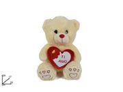 PELUCHE ORSETTO C/CUORE TI AMO 28cm