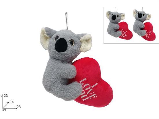 PELUCHE KOALA C/CUORE 23cm