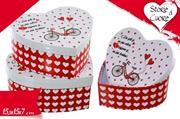 SCATOLA CUORE BICICLETTA 15x15x7