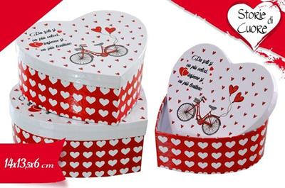 SCATOLA CUORE BICICLETTA 14x13x6