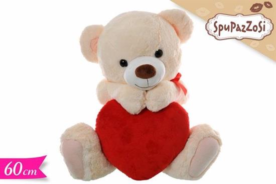 PELUCHE ORSO C/CUORE 60cm