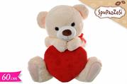 PELUCHE ORSO C/CUORE 60cm