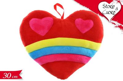 CUSCINO CUORE MULTICOLOR 30cm