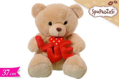 PELUCHE ORSO C/SCRITTA LOVE 37cm