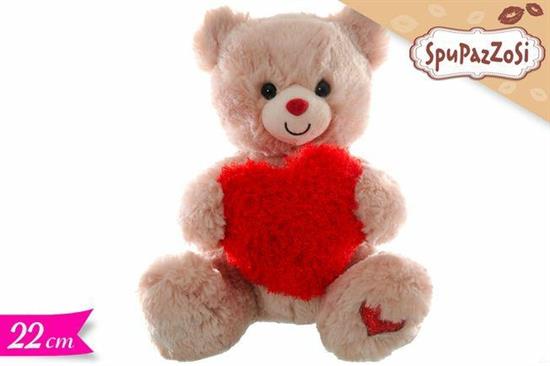 PELUCHE ORSO C/CUORE 22cm