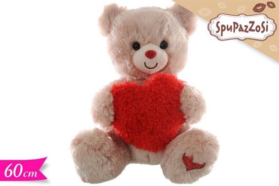 PELUCHE ORSO C/CUORE 60cm