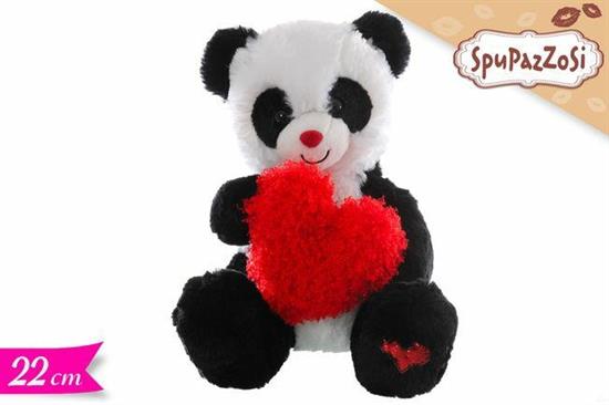 PELUCHE PANDA C/CUORE 20cm