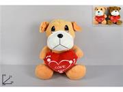 PELUCHE CANE C/CUORE 35cm