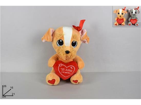 PELUCHE CANE C/DEDICA 26cm