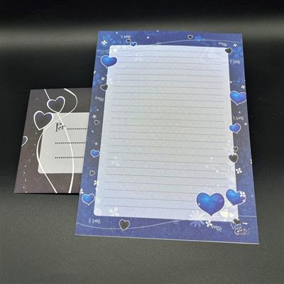 CARTA DA LETTERA LOVE BLU