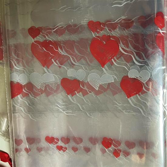 CELLOPHANE CUORI 100x130