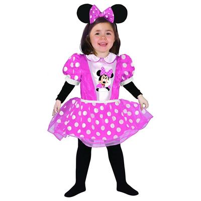 COSTUME MINNIE PINK 12-18 MESI DISNEY