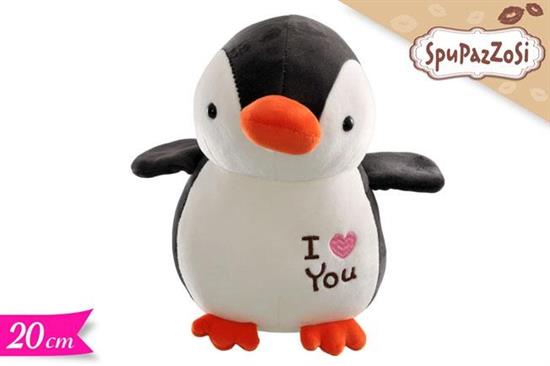 PELUCHE PINGUINO I LOVE YOU 20cm