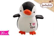 PELUCHE PINGUINO I LOVE YOU 20cm