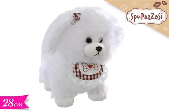 PELUCHE CANE BIANCO 28cm