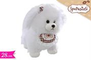 PELUCHE CANE BIANCO 28cm