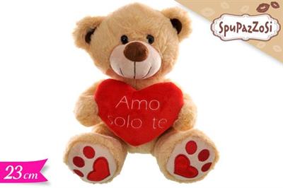 PELUCHE ORSO AMO SOLO TE 23cm