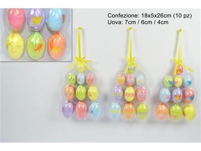 UOVA PASQUA 10pz IN PVC