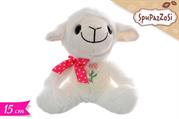 PELUCHE PECORA C/FIOCCO 15cm