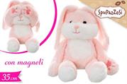 PELUCHE CONIGLIO C/MAGNETE 35cm