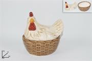 COFANETTO GALLINA EFFETTO RATTAN