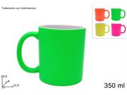 TAZZA FLUO CON SUBLIMAZIONE 350ml COL.ASS.