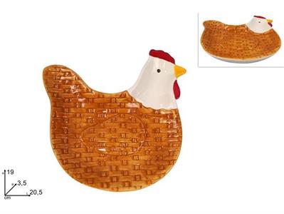 PIATTINO GALLINA CERAMICA 20cm