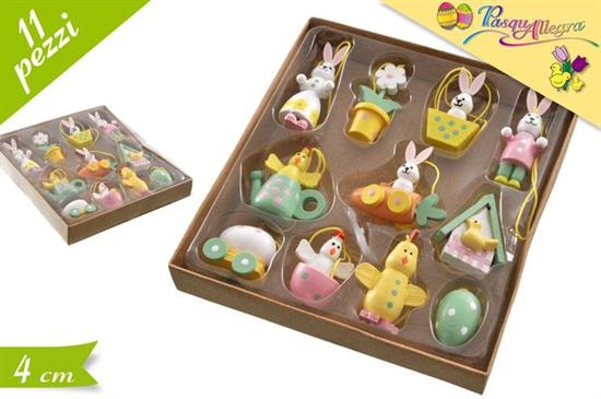 DECORAZIONI PASQUA IN BOX 11pz